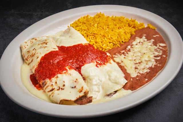 Steak Burrito Dinner.